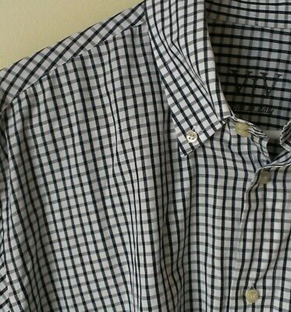 VIV Shirt Black & White Check Mint Condition sz XL